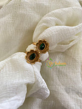 Premium AD Stone Toe Rings -Green-G10090